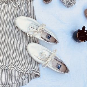 White Leather Keds Women’s Relaxed Fit